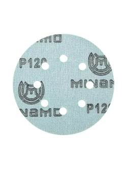 125мм P120 10шт. Шлифовальный абразивный круг для шлифовки под липучку Minamo Light Matter 125мм FB