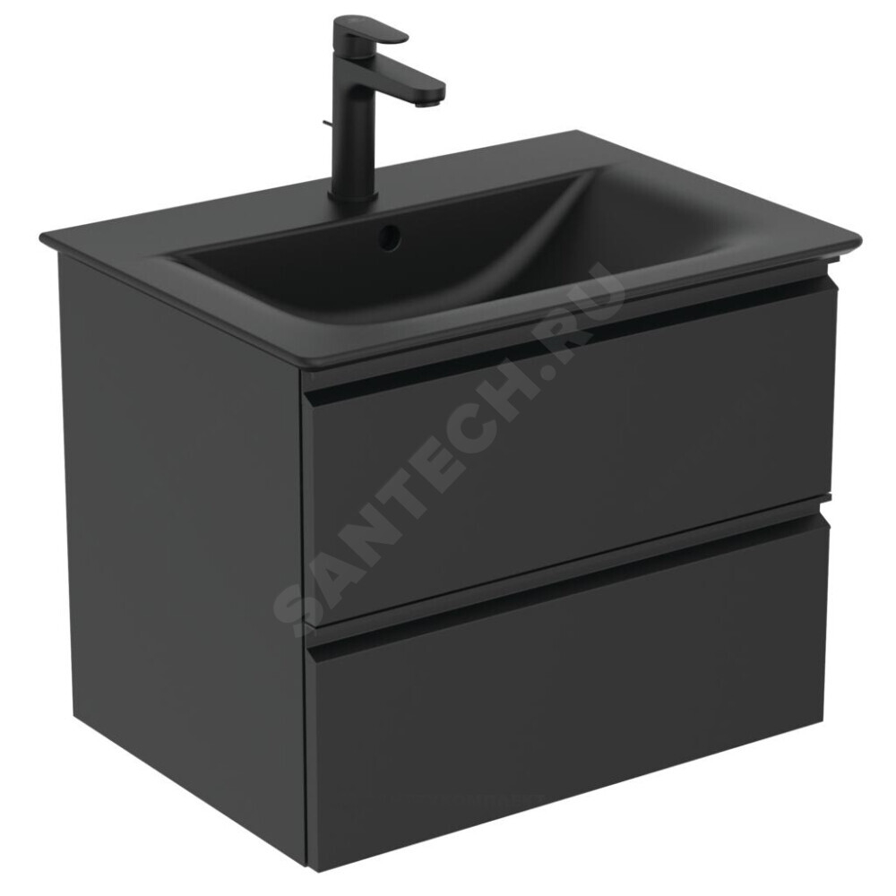 Тумба под умывальник 60 TESI черный матовый Ideal Standard T0050ZT