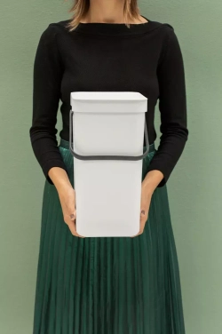 Brabantia - Контейнер для мусора Sort &amp; Go 12л Светло-серый / артикул   213281  / GTIN 8710755213281