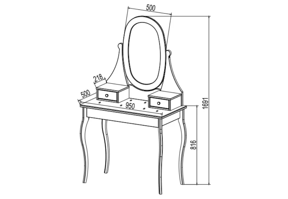 Туалетный столик Кантри (Hemnes) 95