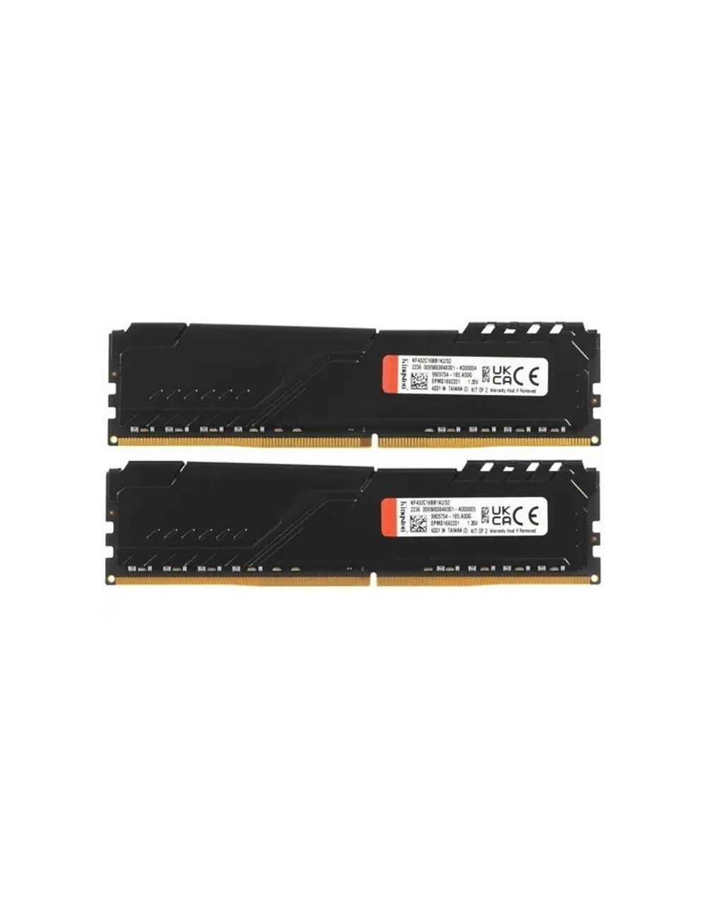 Kingston DDR4 DIMM 32GB Kit 2x16Gb KF432C16BB1K2/32 PC4-25600, 3200MHz, CL16