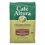 Cafe Altura, Organic Coffee, смесь для завтрака, цельные зерна, средняя обжарка, 283 г (10 унций)