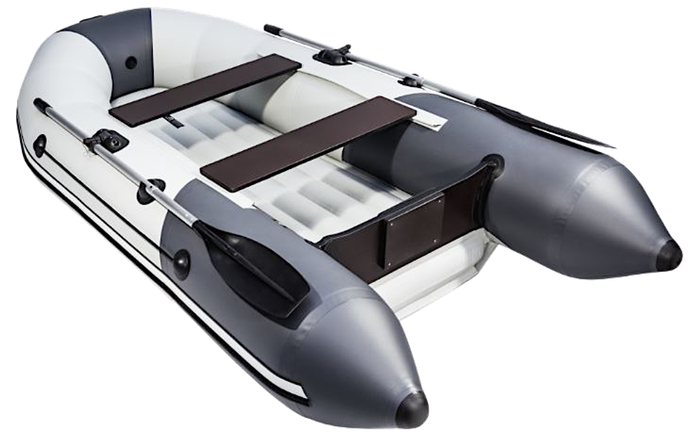 Лодка ПВХ Мастер Лодок Таймень NX2800НДНД "Комби" Св.Серый / Графит