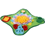 Коврик нюхательный интерактивный для дрессуры и антистресса «Мой Бро», цвет зеленый, 48*48см (лейбл)