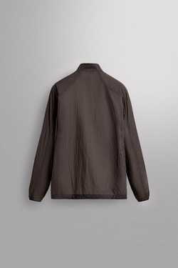 ZARA ЛЕГКАЯ КУРТКА ИЗ ВЫСОКОТЕХНОЛОГИЧНОЙ ТКАНИ, КОРИЧНЕВЫЙ