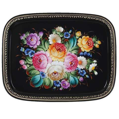 Zhostovo metal tray A19D07042596
