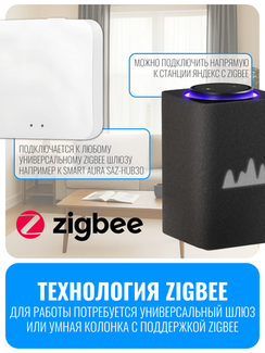 Умный ZigBee датчик температуры и влажности Smart Aura
