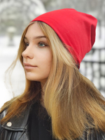 Шапка ТОКИО двойная хлопковая мягкая