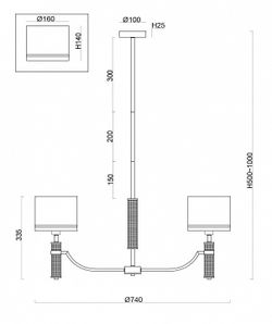 Подвесная люстра Freya Albero FR5108PL-05N