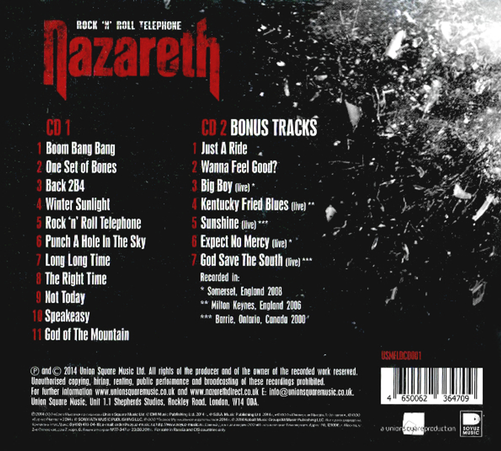 Nazareth / Rock 'N' Roll Telephone (Deluxe Edition)(RU)(2CD)