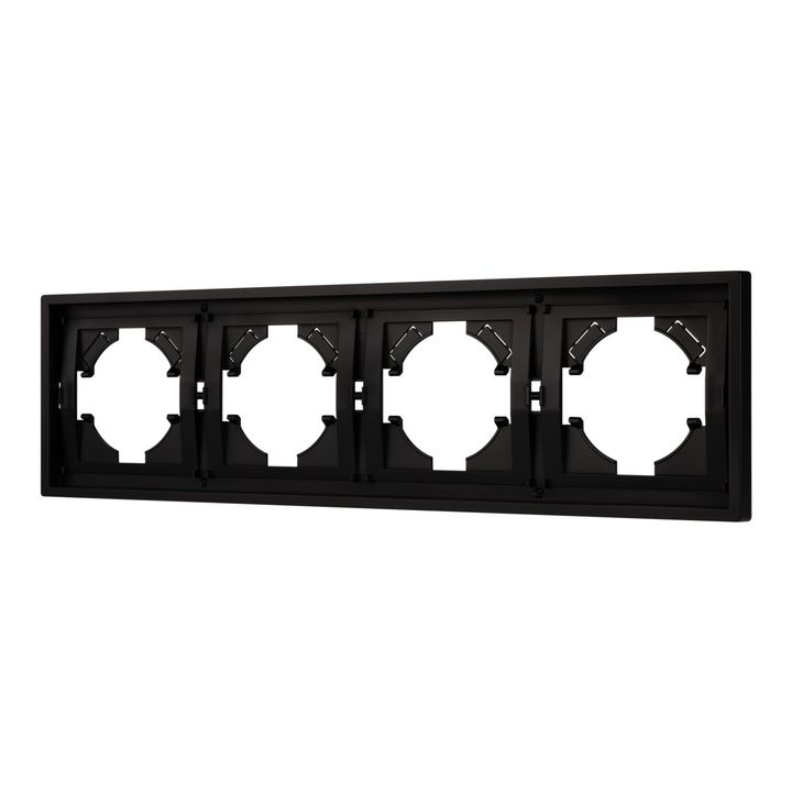 Рамка пластиковая FRM-TENDO-PL-4-BK Arlight 053848