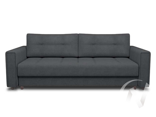 Диван прямой Манхеттен 2 (БД) тик-так LUMA 24 (графитовый)