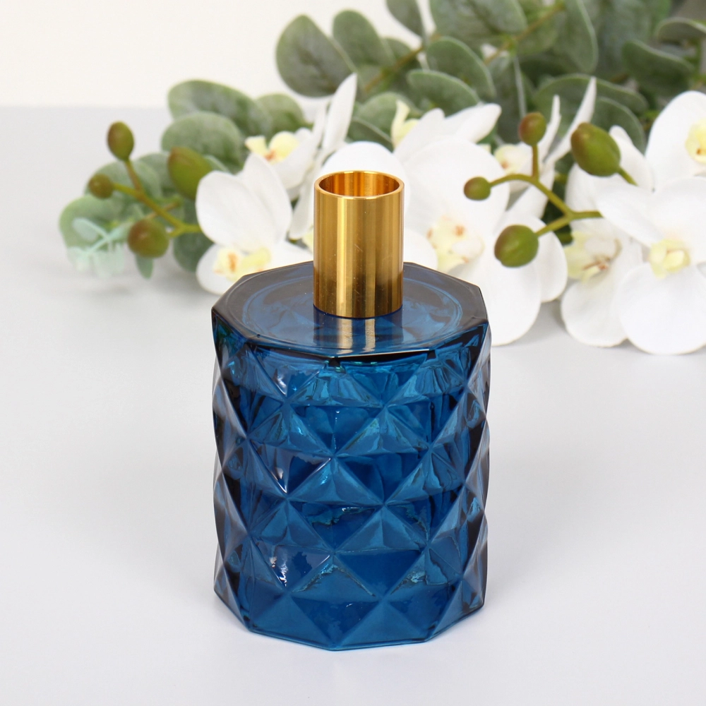 Подсвечник «Грани» 7,8*13 см, Сапфир