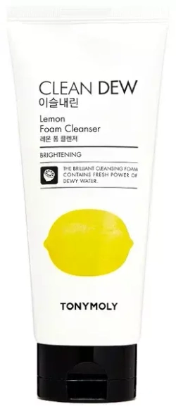 Tony Moly Пенка для умывания с экстрактом лимона - Clean dew foam cleanser lemon, 180мл