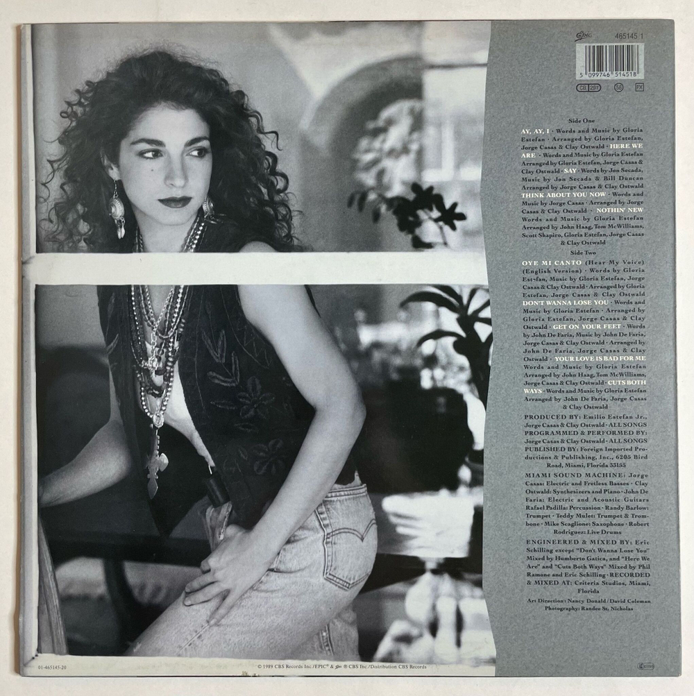 Винтажная виниловая пластинка LP Gloria Estefan Cuts Both Ways (Holland 1989)