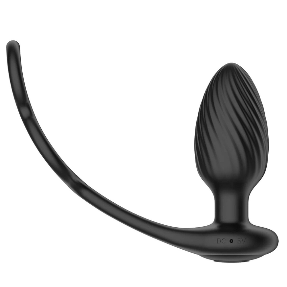 Анальная вибровтулка с функцией вращения Nexus Tornado черная