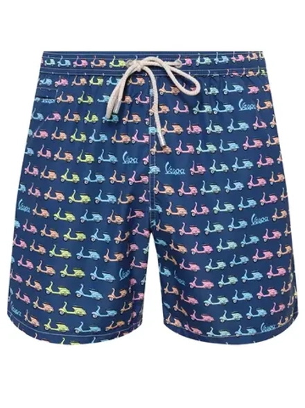 Шорты муж. MC Saint Barth MINI VESPA MULTI 61 синий мопед разноцветный