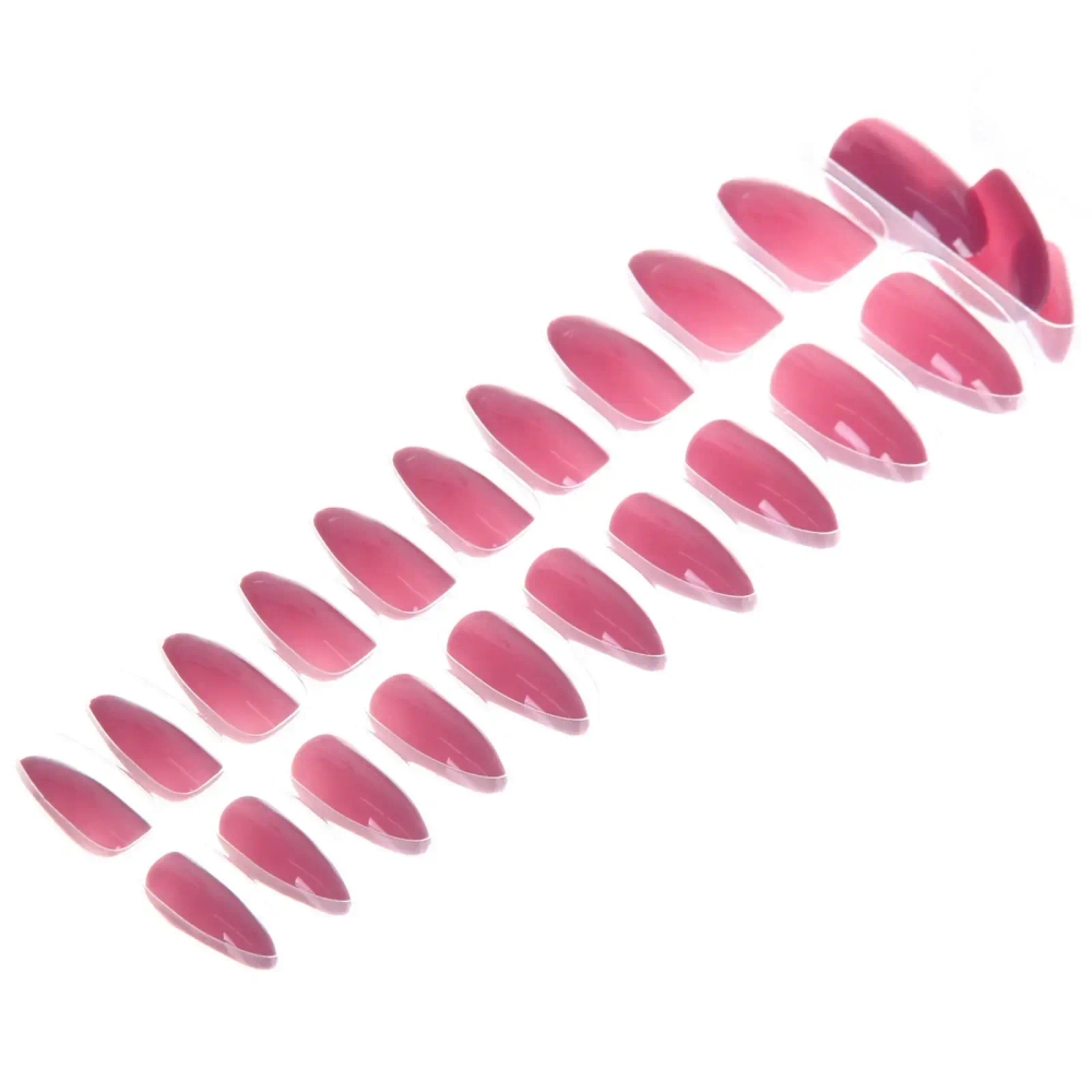 Ногти накладные на клеевых пластинах 24шт «ТЫПРЕКРАСНА!», цвет темно - лиловый, длина 2.3см