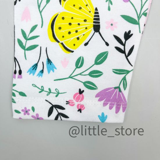 Бриджи "Бабочки в лесу" хлопковые, Белые