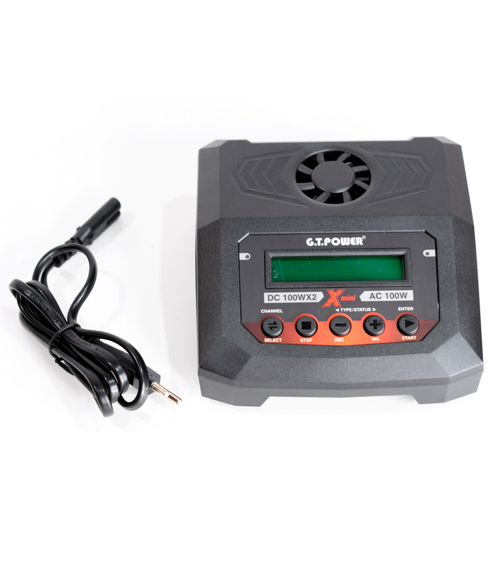 Универсальное зарядное устройство G.T.Power X2MINI Dual Power 19-26/220В, 10Aх2