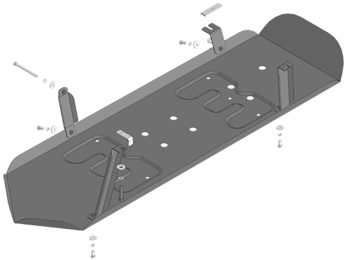 Защита стальная 2 мм бака для Great Wall Poer Motodor.73118