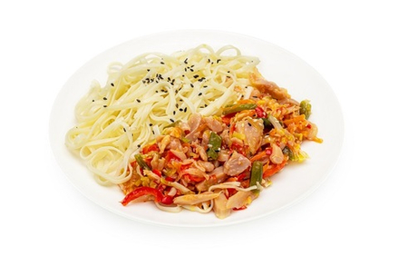 Лапша Удон с курицей 250 гр