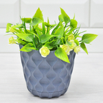 Горшок цветочный Wave 0,65л d115мм, вулканический серый