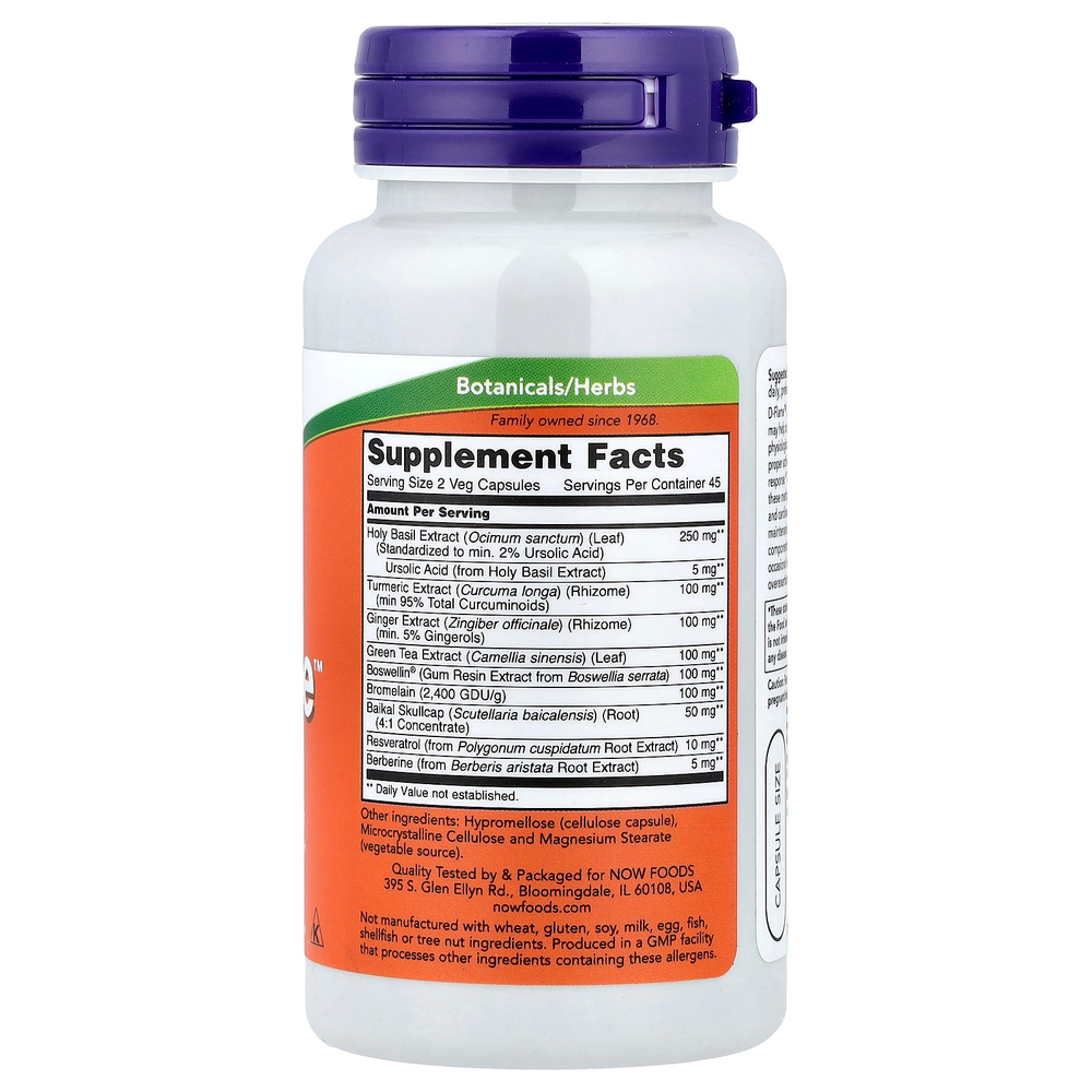 NOW Foods, D-Flame™, 90 растительных капсул