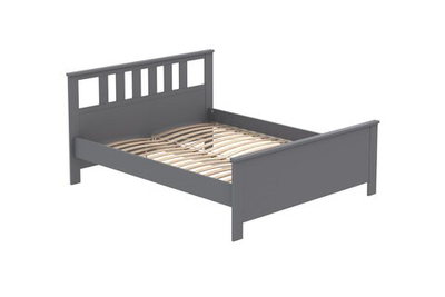 Кровать САГА 160х200 серая