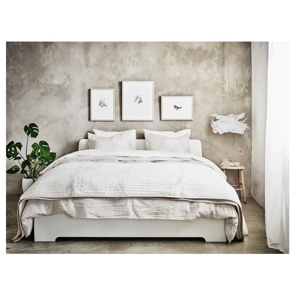 Каркас кровати - IKEA ASKVOLL, 200х160 см, белый, АСКВОЛЬ ИКЕА