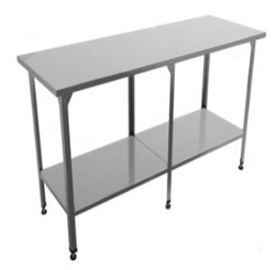 Стол производственный "Профи" СППП , сплошная полка, 1800х500х860 мм, без борта