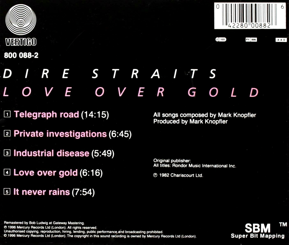 Dire Straits / Love Over Gold (CD)