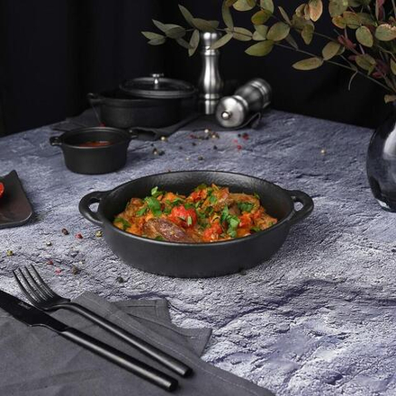 Блюдо круглое 18 см h4 см 570 мл с ручками Smooth   P.L. Proff Cuisine [4]