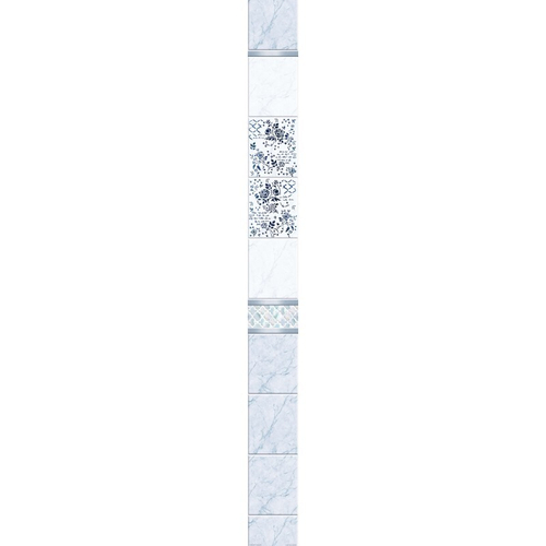 Панель ПВХ фотопечать с глиттером Офелия Синяя 2700х250мм