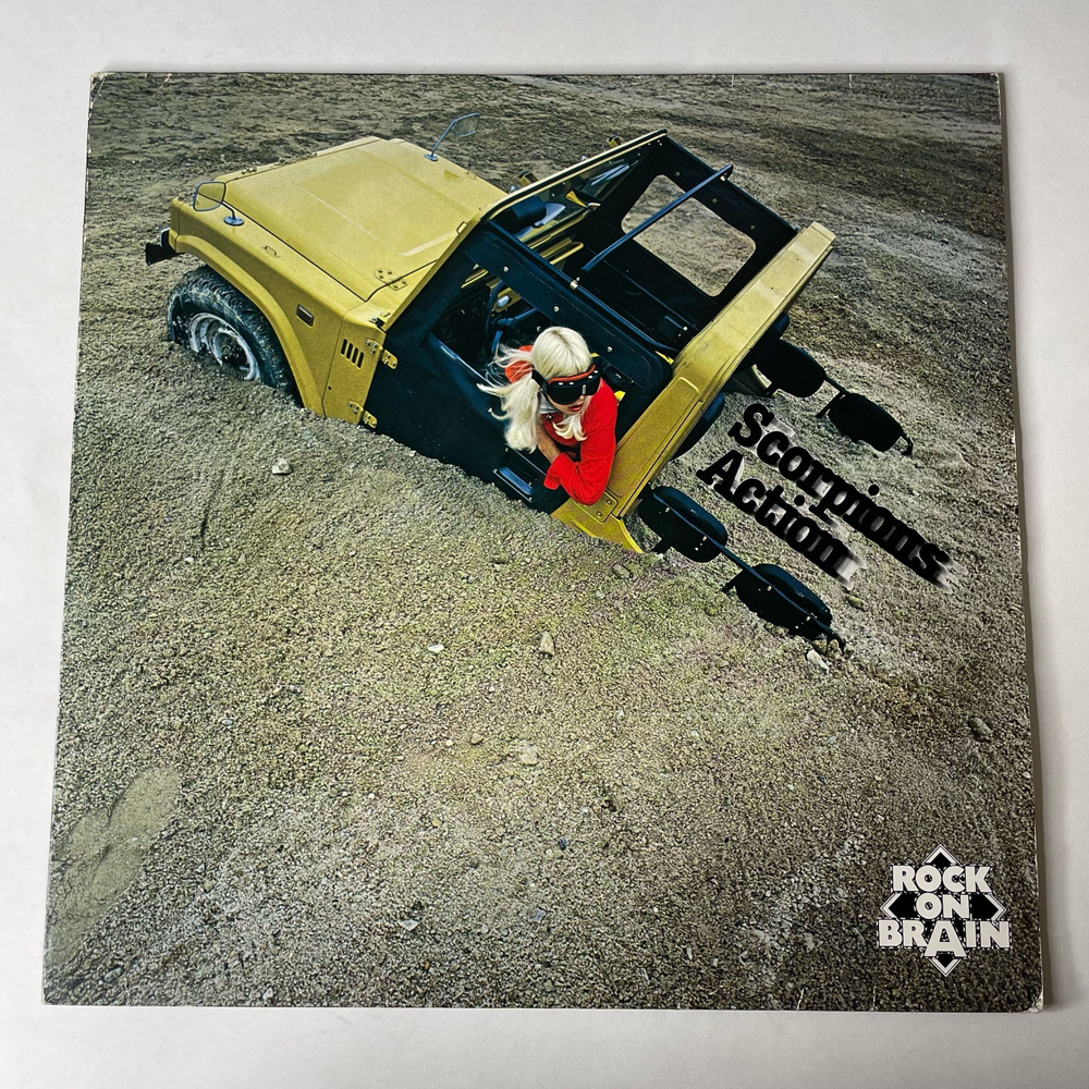 Винтажная виниловая пластинка LP Scorpions Action (Германия 1980)