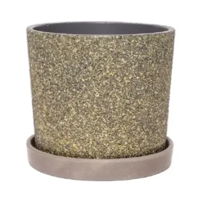 Горшок Дакар серый кедр №3