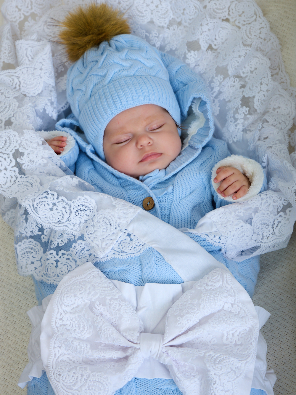 Конверт на выписку для новорожденных зима