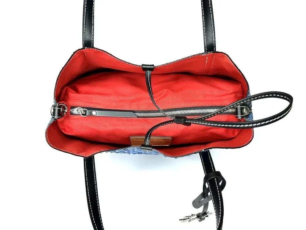 Сумка из натурального питона сине-голубого цвета