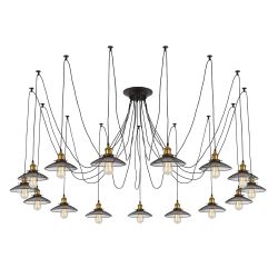 Citilux Эдисон CL451151 Люстра паук Венге Бронза