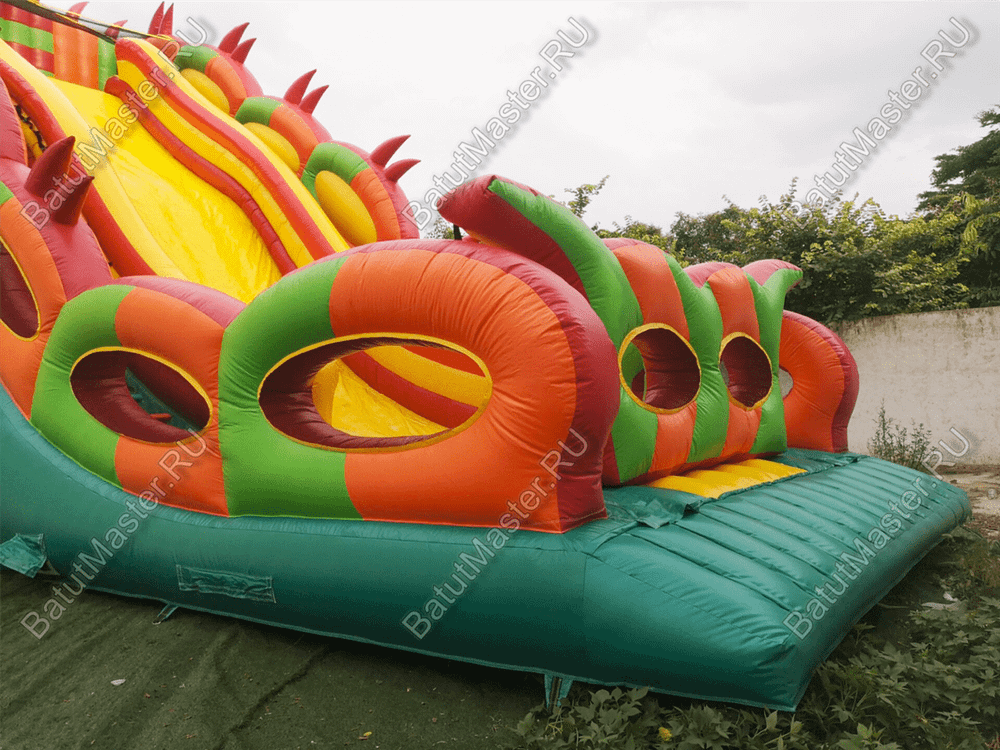 Батут-горка "Дракон 2", 15*7*11 м