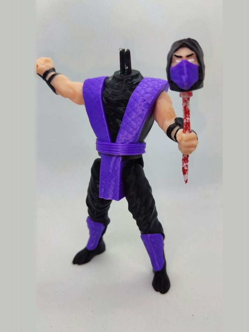 Подвижная фигурка "Рэйн" Mortal Kombat, пластик, цвет фиолетовый