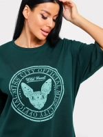 Футболка оверсайз больших размеров принт