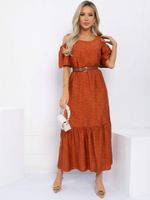 Платье Летний сад (оранжевое) П13311-1М LT Collection