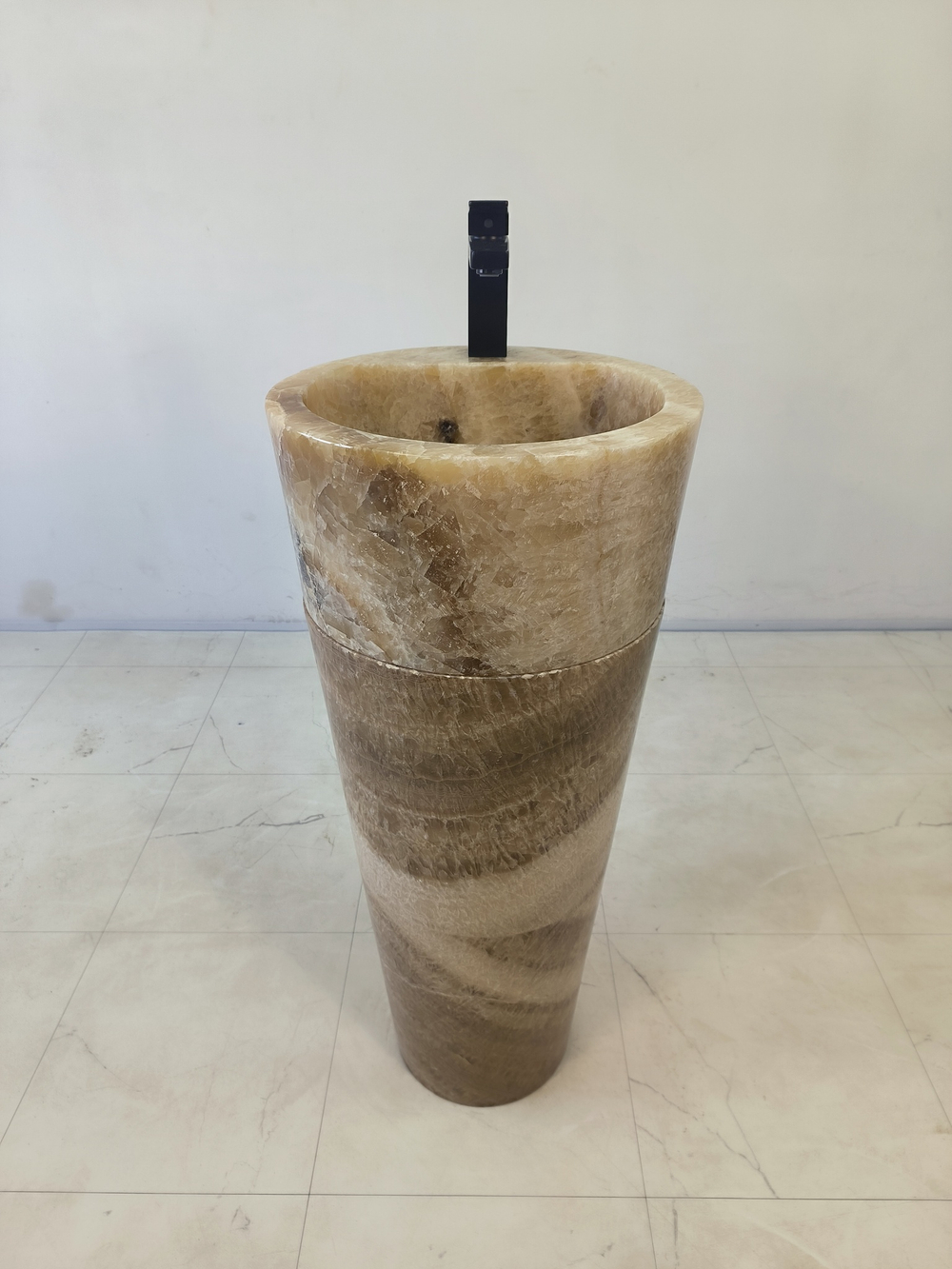 Раковина напольная из оникса Sunset ON-61348 (40*40*90)