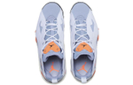 Jordan Air Jordan 7 True Flight leather shock absorption high-top retro basketball shoes men's gray orange