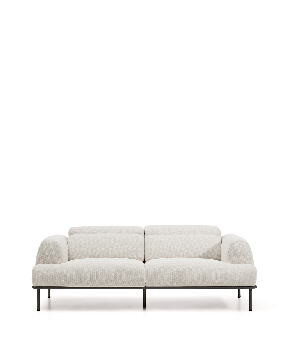 3-местный диван Aurum цвета экрю с откидывающимся подголовником