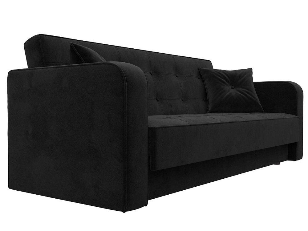 Диван-книжка Тур, Черный, Велюр, 121779