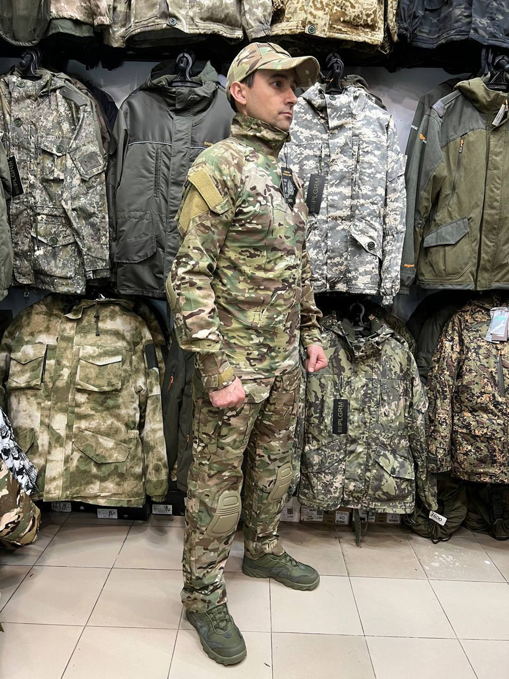 Тактический костюм Gongtex с наколенниками, Мультикам