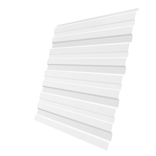 Профнастил С10 Grand Line Optima Pe 0,4 мм RAL 9003 сигнальный белый