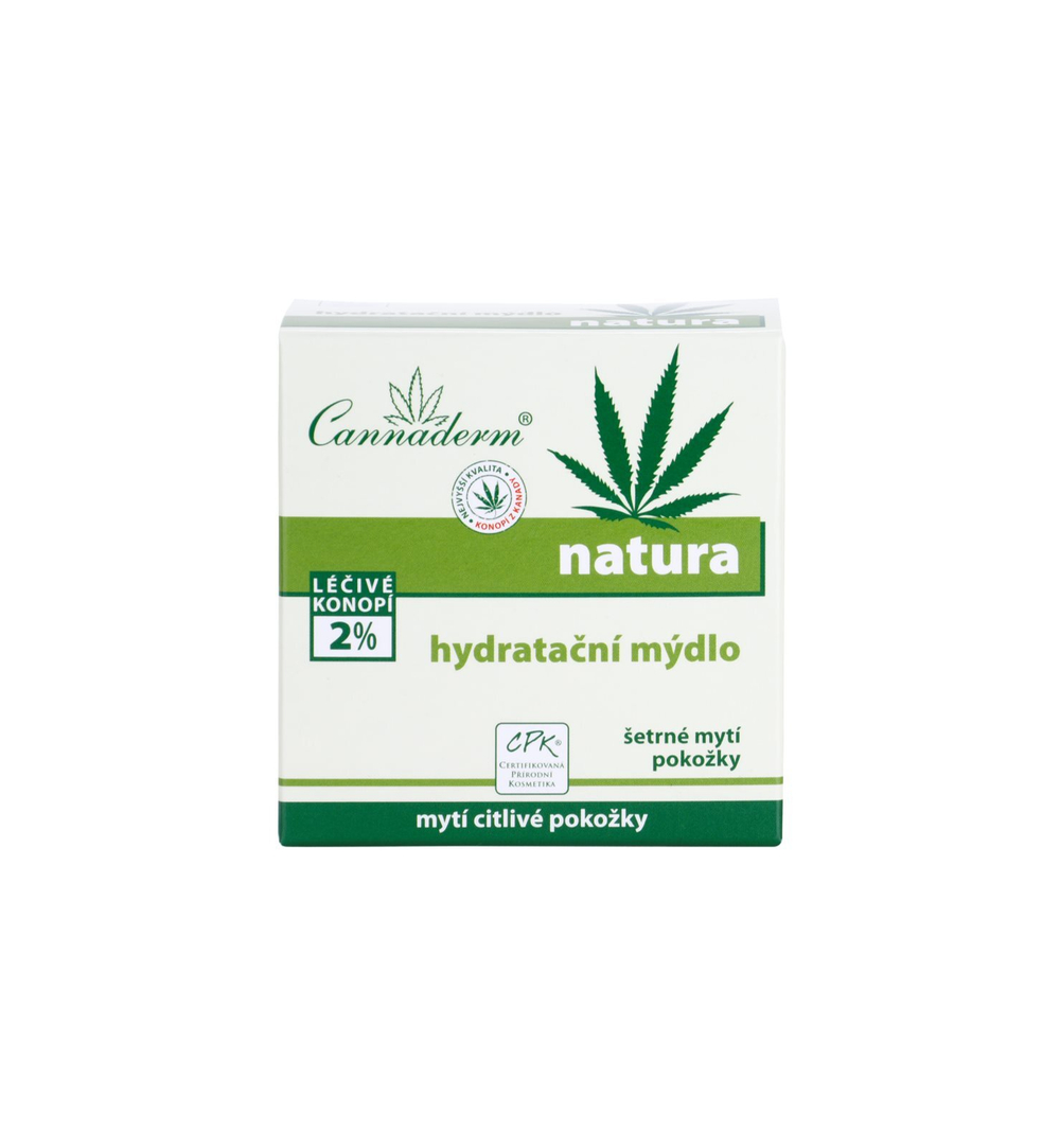 Cannaderm Natura Moisturizing soap pH 5.5 - увлажняющее мыло с конопляным маслом /   100  g  / GTIN 8594059735812